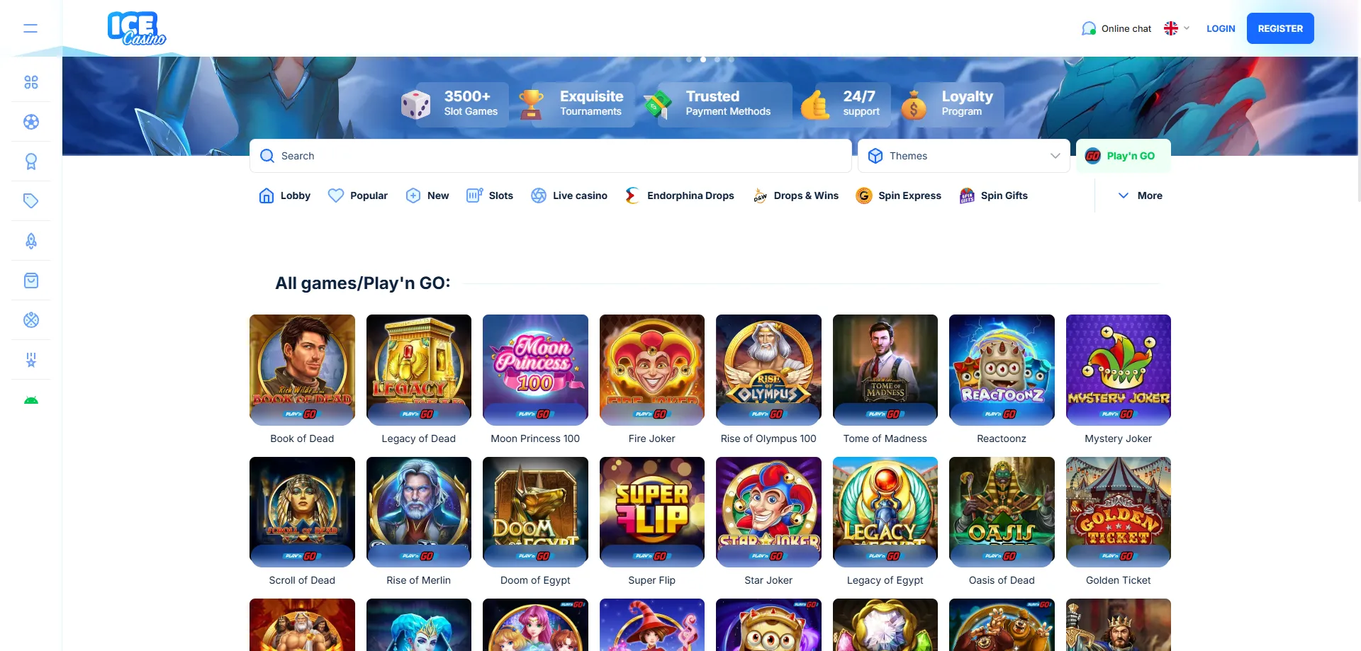 Cassino ao vivo no ice casino com dealers reais e game shows