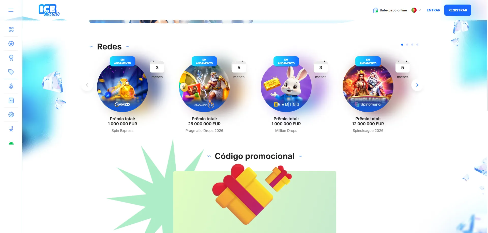 Slots online no ice casino — mais de 3.500 títulos disponíveis