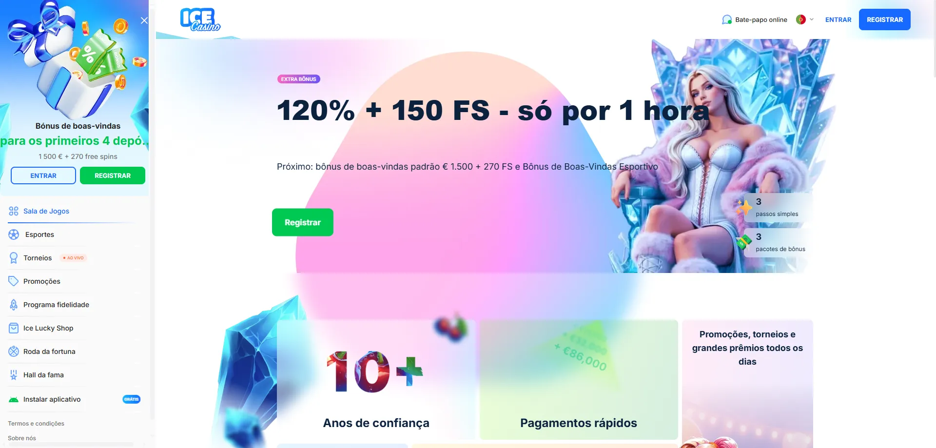 Plataforma ice casino — visão geral do acesso e navegação para jogadores BR