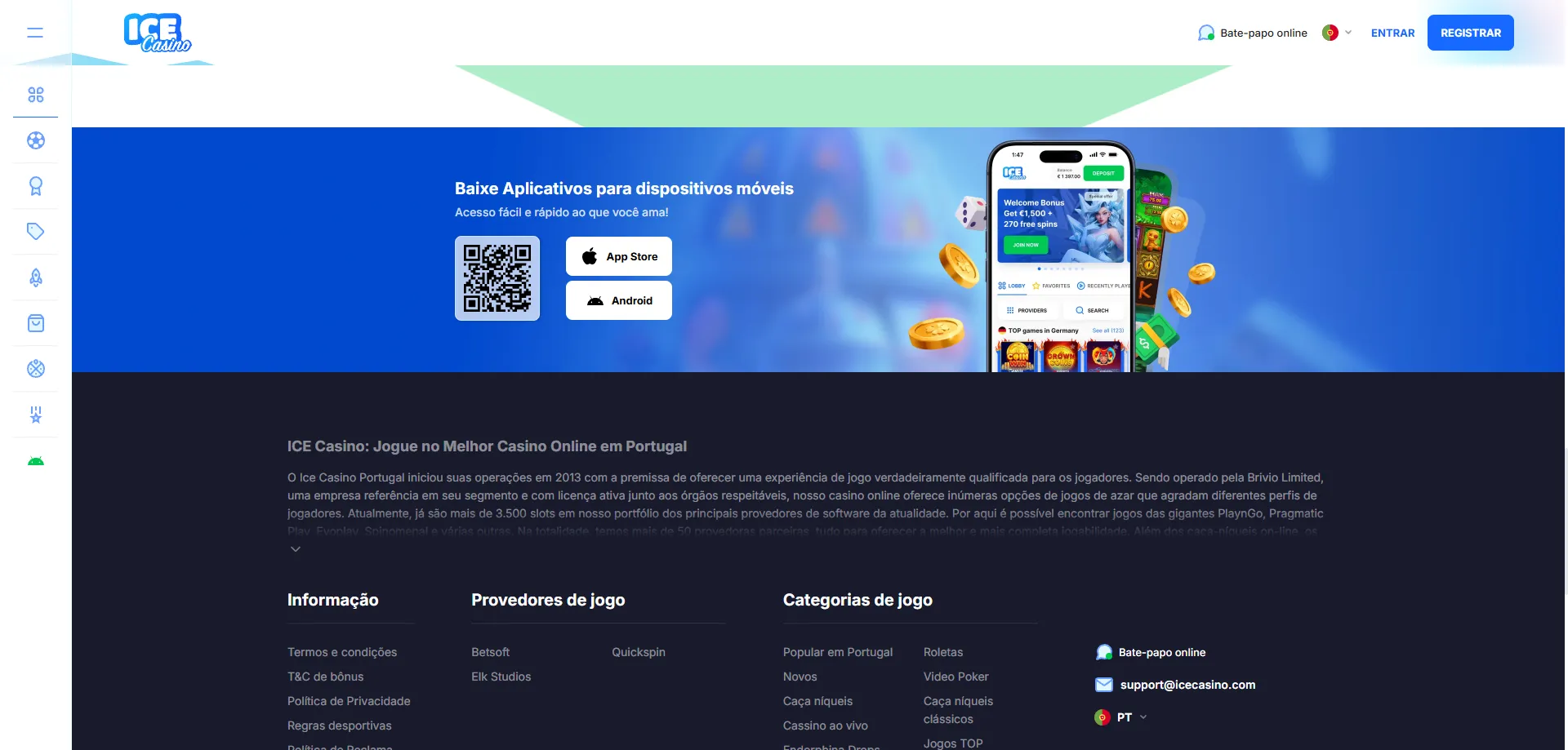 Aplicativo ice casino no celular — acesso mobile para jogadores brasileiros